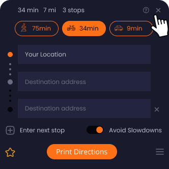 How to close the RoadSatelliteView widget
